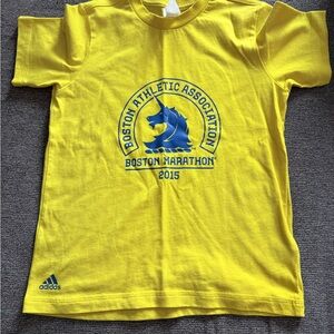Adidas Kids Yellow Boston Marathon Tee